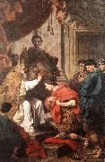 SUBLEYRAS, Pierre St Ambrose Converting Theodosius wt oil painting